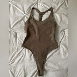 ALO taupe bodysuit